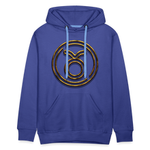 Load image into Gallery viewer, Taurus 3D Gold Men’s Premium Hoodie - royal blue