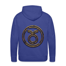 Load image into Gallery viewer, Taurus 3D Gold Men’s Premium Hoodie - royal blue