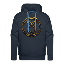 Load image into Gallery viewer, Taurus 3D Gold Men’s Premium Hoodie - navy