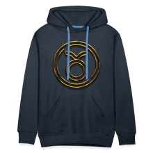 Load image into Gallery viewer, Taurus 3D Gold Men’s Premium Hoodie - navy