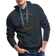 Load image into Gallery viewer, Gemini 3D Gold Men’s Premium Hoodie - navy