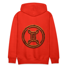 Load image into Gallery viewer, Gemini 3D Gold Men’s Premium Hoodie - red