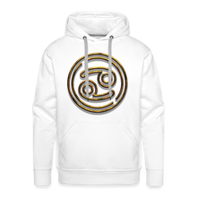 Load image into Gallery viewer, Cancer 3D Gold Men’s Premium Hoodie - white