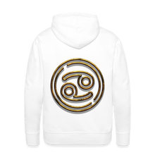 Load image into Gallery viewer, Cancer 3D Gold Men’s Premium Hoodie - white