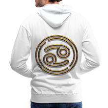 Load image into Gallery viewer, Cancer 3D Gold Men’s Premium Hoodie - white