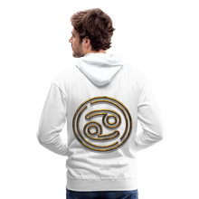 Load image into Gallery viewer, Cancer 3D Gold Men’s Premium Hoodie - white