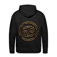 Load image into Gallery viewer, Cancer 3D Gold Men’s Premium Hoodie - black