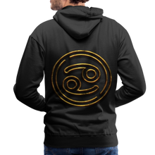 Load image into Gallery viewer, Cancer 3D Gold Men’s Premium Hoodie - black