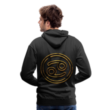 Load image into Gallery viewer, Cancer 3D Gold Men’s Premium Hoodie - black