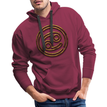 Load image into Gallery viewer, Cancer 3D Gold Men’s Premium Hoodie - burgundy
