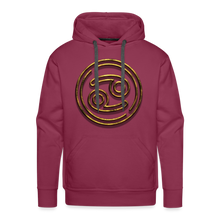 Load image into Gallery viewer, Cancer 3D Gold Men’s Premium Hoodie - burgundy