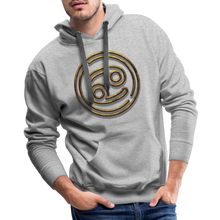 Load image into Gallery viewer, Cancer 3D Gold Men’s Premium Hoodie - heather grey