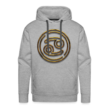 Load image into Gallery viewer, Cancer 3D Gold Men’s Premium Hoodie - heather grey