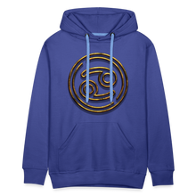 Load image into Gallery viewer, Cancer 3D Gold Men’s Premium Hoodie - royal blue