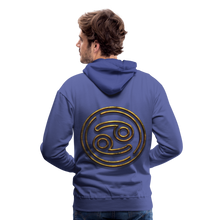 Load image into Gallery viewer, Cancer 3D Gold Men’s Premium Hoodie - royal blue