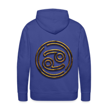 Load image into Gallery viewer, Cancer 3D Gold Men’s Premium Hoodie - royal blue