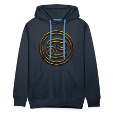 Load image into Gallery viewer, Cancer 3D Gold Men’s Premium Hoodie - navy