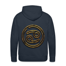 Load image into Gallery viewer, Cancer 3D Gold Men’s Premium Hoodie - navy