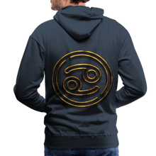Load image into Gallery viewer, Cancer 3D Gold Men’s Premium Hoodie - navy