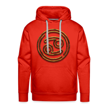 Load image into Gallery viewer, Cancer 3D Gold Men’s Premium Hoodie - red