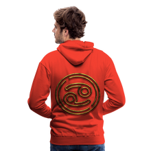 Load image into Gallery viewer, Cancer 3D Gold Men’s Premium Hoodie - red