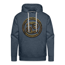 Load image into Gallery viewer, Cancer 3D Gold Men’s Premium Hoodie - heather denim