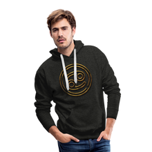Load image into Gallery viewer, Cancer 3D Gold Men’s Premium Hoodie - charcoal grey