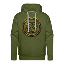 Load image into Gallery viewer, Cancer 3D Gold Men’s Premium Hoodie - olive green