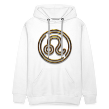 Load image into Gallery viewer, Leo 3D Gold Men’s Premium Hoodie - white