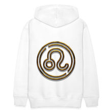 Load image into Gallery viewer, Leo 3D Gold Men’s Premium Hoodie - white