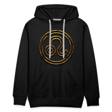Load image into Gallery viewer, Leo 3D Gold Men’s Premium Hoodie - black