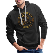 Load image into Gallery viewer, Leo 3D Gold Men’s Premium Hoodie - black