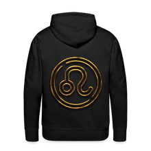 Load image into Gallery viewer, Leo 3D Gold Men’s Premium Hoodie - black