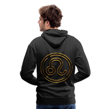 Load image into Gallery viewer, Leo 3D Gold Men’s Premium Hoodie - black