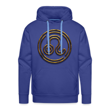 Load image into Gallery viewer, Leo 3D Gold Men’s Premium Hoodie - royal blue