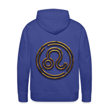 Load image into Gallery viewer, Leo 3D Gold Men’s Premium Hoodie - royal blue