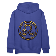 Load image into Gallery viewer, Leo 3D Gold Men’s Premium Hoodie - royal blue