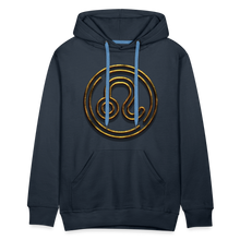 Load image into Gallery viewer, Leo 3D Gold Men’s Premium Hoodie - navy