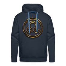 Load image into Gallery viewer, Leo 3D Gold Men’s Premium Hoodie - navy