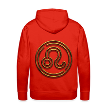 Load image into Gallery viewer, Leo 3D Gold Men’s Premium Hoodie - red