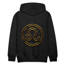 Load image into Gallery viewer, Leo 3D Gold Men’s Premium Hoodie - charcoal grey