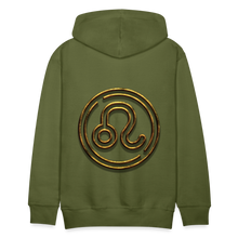 Load image into Gallery viewer, Leo 3D Gold Men’s Premium Hoodie - olive green