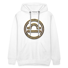 Load image into Gallery viewer, Libra 3D Gold Men’s Premium Hoodie - white