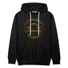 Load image into Gallery viewer, Libra 3D Gold Men’s Premium Hoodie - black