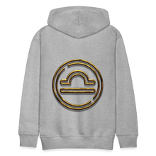 Load image into Gallery viewer, Libra 3D Gold Men’s Premium Hoodie - heather grey