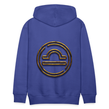 Load image into Gallery viewer, Libra 3D Gold Men’s Premium Hoodie - royal blue