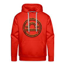 Load image into Gallery viewer, Libra 3D Gold Men’s Premium Hoodie - red
