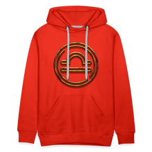 Load image into Gallery viewer, Libra 3D Gold Men’s Premium Hoodie - red