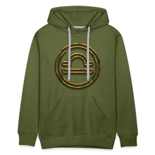 Load image into Gallery viewer, Libra 3D Gold Men’s Premium Hoodie - olive green