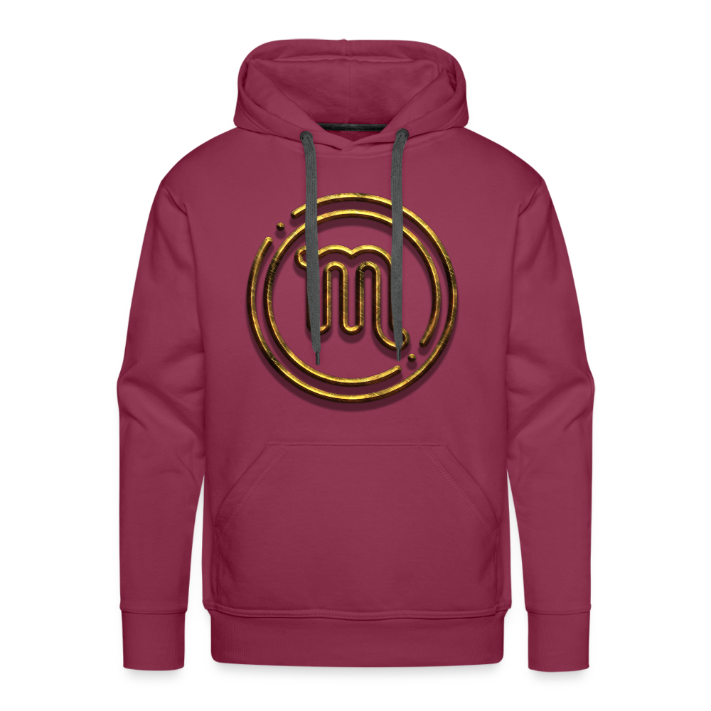 Scorpio 3D Men’s Premium Hoodie - burgundy